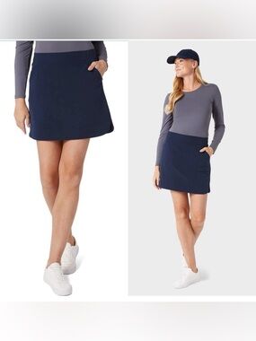 32 Degrees Cool Athletic Skirt Skort Navy Blue Women’s Small